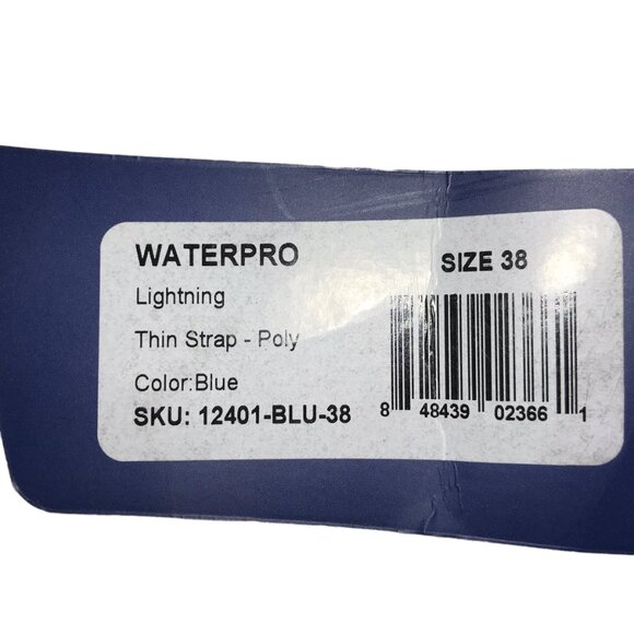 New NWT Women's Swimsuit WATERPRO Size 38 Lightning Blue Thin Strap One Piece - Picture 7 of 9
